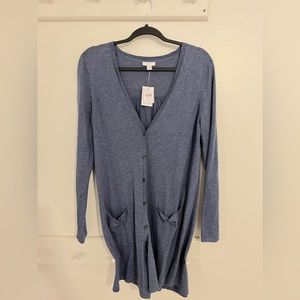 NWT Jjill lightweight blue cardigan